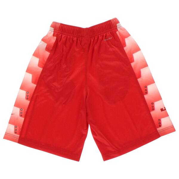 Shop Nike Boys Lebron Seasonal Basketball Shorts Red Red White