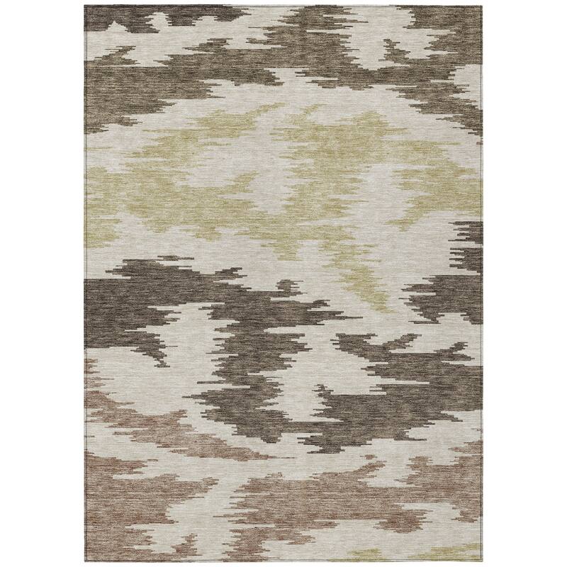 Machine Washable Indoor/ Outdoor Chantille Modern Boho Rug