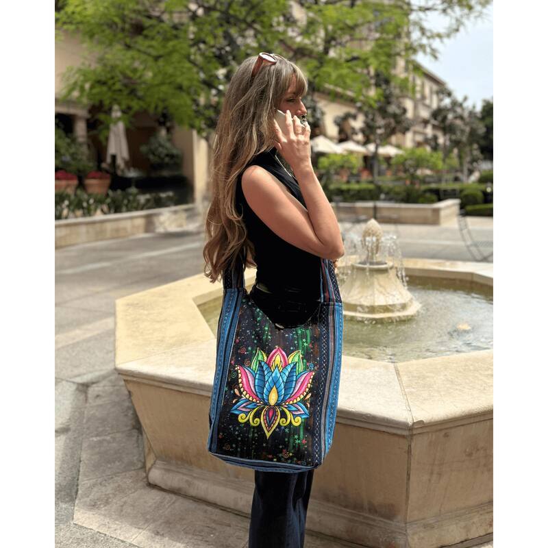 Kathmandu Collection Lotus Handmade Hobo Bag