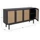 preview thumbnail 5 of 12, SAFAVIEH Piran 63-inch 4-Door Storage Media TV Stand - 63.1" W x 16.3" D x 31.7" H