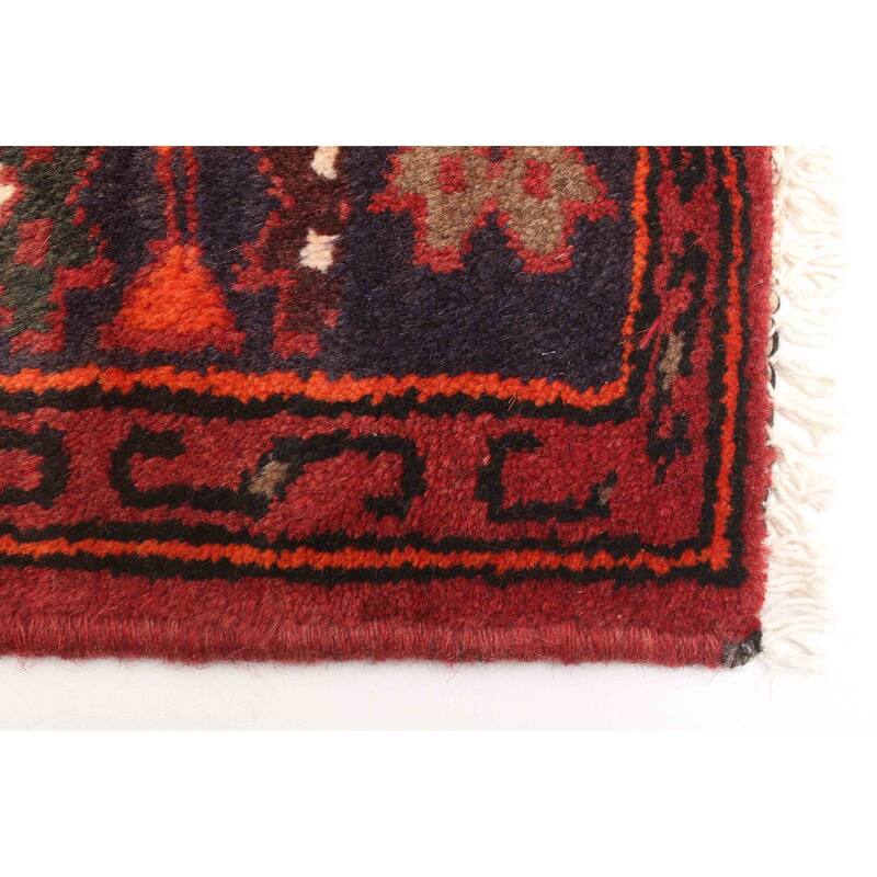 ECARPETGALLERY Hand-knotted Andelz Red Wool Rug - 4'0 x 6'2