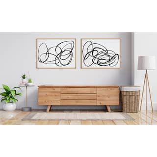 Kate and Laurel Sylvie Ring of Light Framed Canvas Art by Nikki Chu