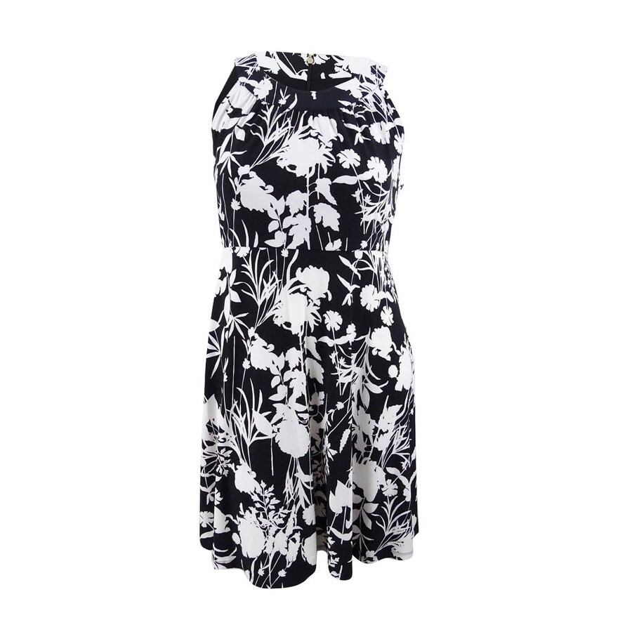 tommy hilfiger black and white dress