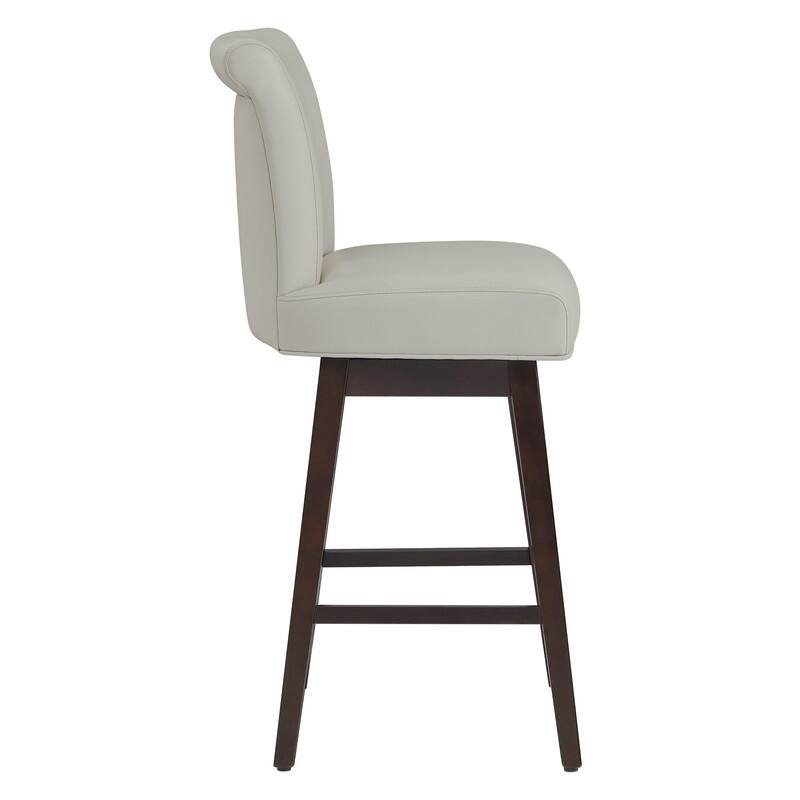 Spruce & Spring Noah Upholstered 26-inch Counter Height Swivel Barstool Set