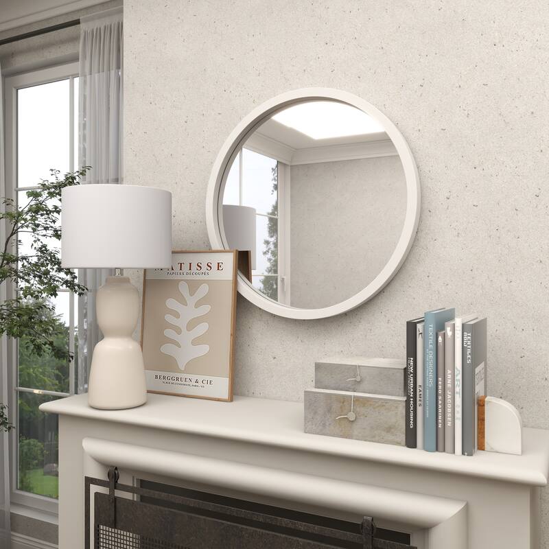 Black, White or Gold Wooden Room Wall Mirror with Thin Frame