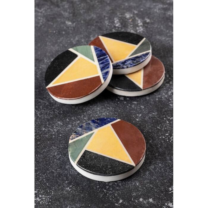 Bennett Marble Coasters, Set of 4