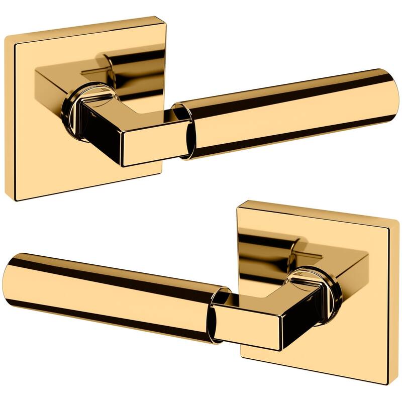 Baldwin L029 Series Passage Door Lever Set with Square Rose from the
