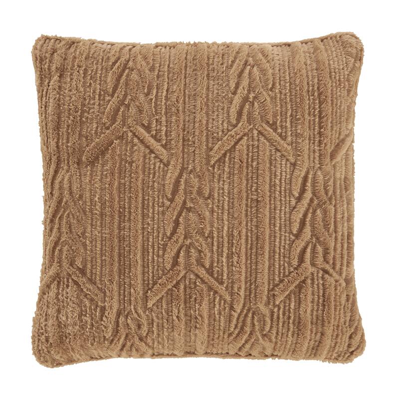 Cava Gold 20" Square Decorative Throw Pillow