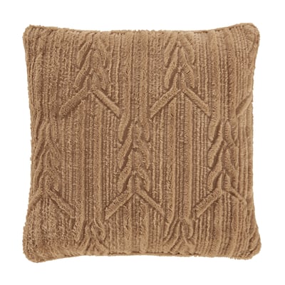 Cava Gold 20" Square Decorative Throw Pillow