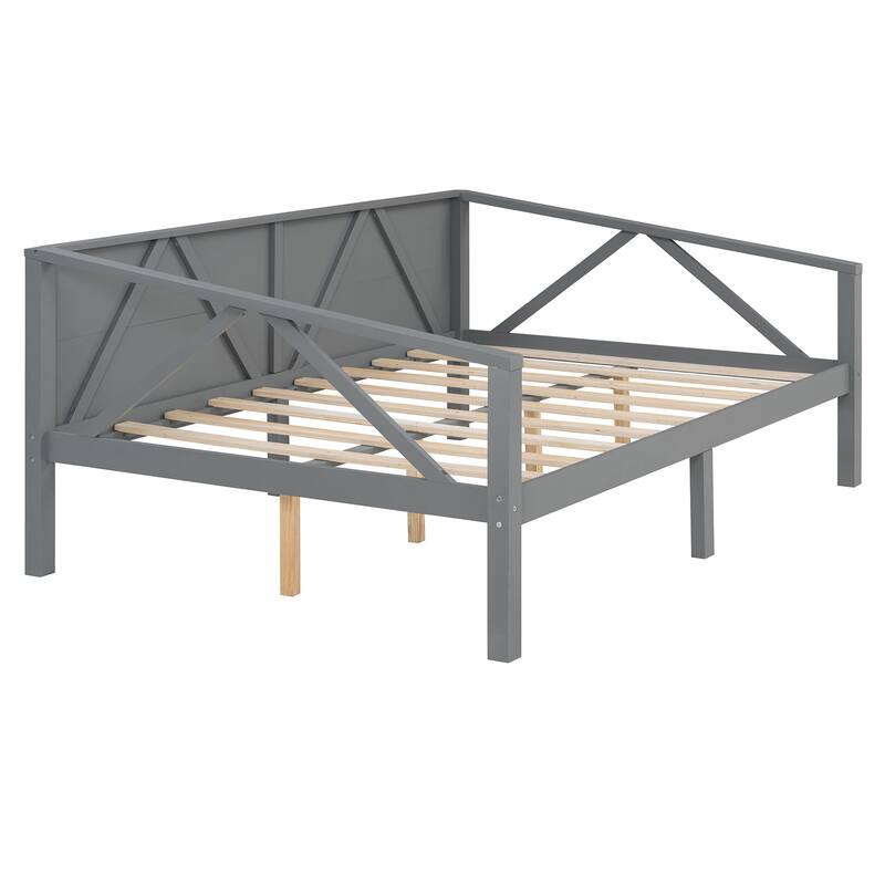 Twin/Full Size Daybed with Solid Wood Frame and Storage - Versatile Sofa and Bed for Small Spaces
