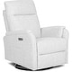 preview thumbnail 7 of 10, Evolur Noah Power Recline Glider with 275-Degree Swivel Fog Grey