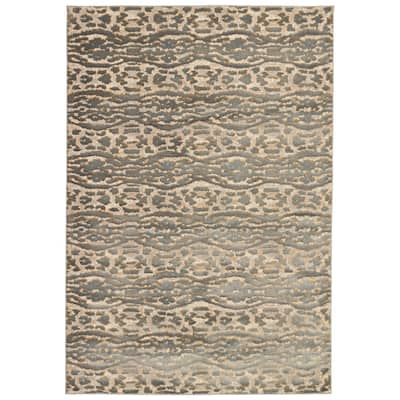 Liora Manne Soho Safari Stripe Indoor Rug Neutral 8'10"X11'9"