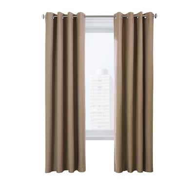ThermaPlus Ventura Total Blackout Foamback Grommet Curtain Panel Pair