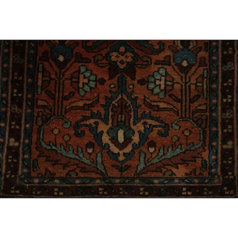 Hand Knotted Oriental 100% Wool Carpet Tribal Oranges & Rust Lilian Area Rug - 3' 0'' X 2' 0''