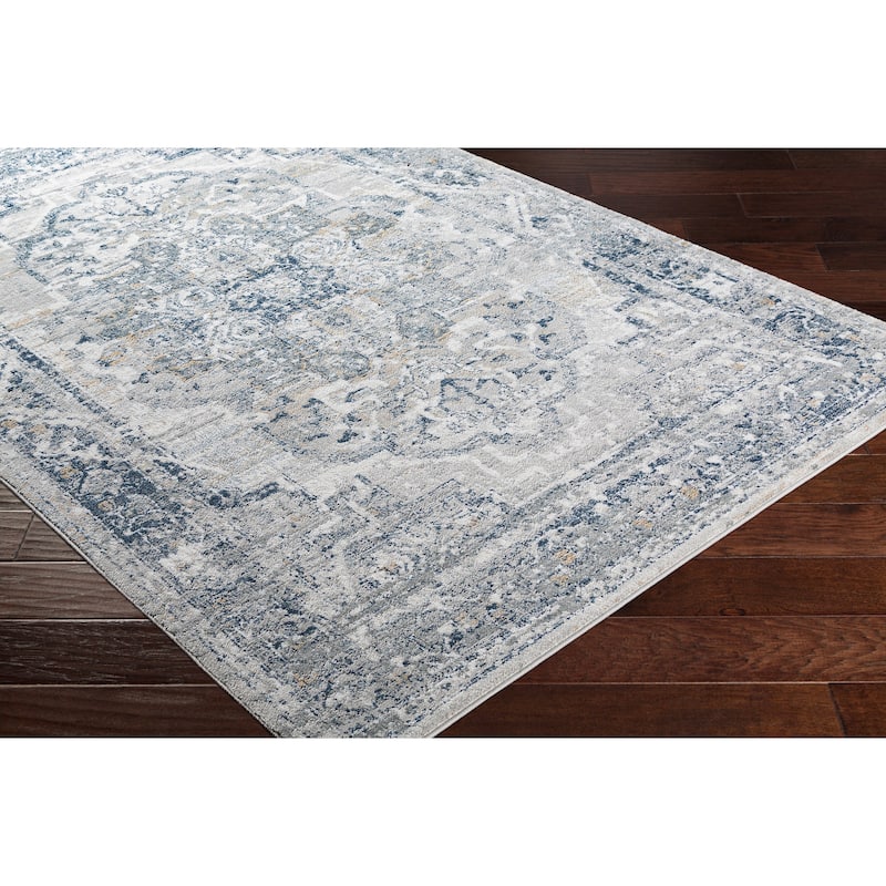 Livabliss Kredelle Faded Persian Medallion Area Rug