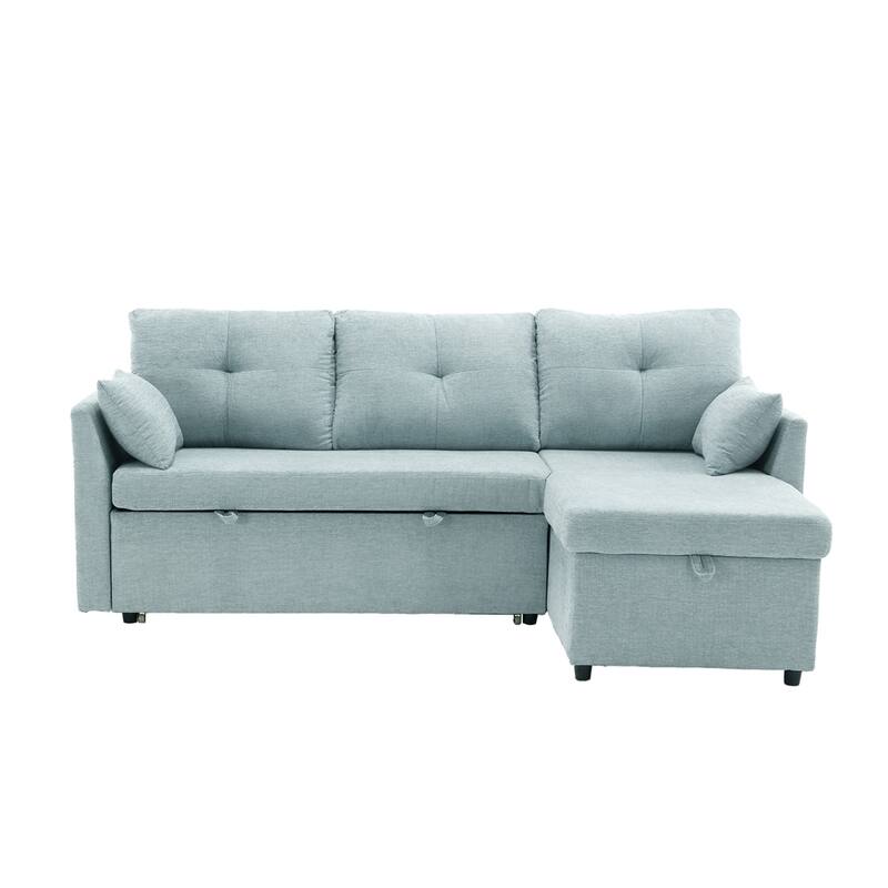L Shaped Modular Sectional Sofa w/ Reversible Chaise and Storage Seat