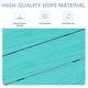 preview thumbnail 17 of 94, 6-Piece HDPE Outdoor Dining Table Sets with Umbrella Hole - 1-Table 4-Chairs-1-Bench