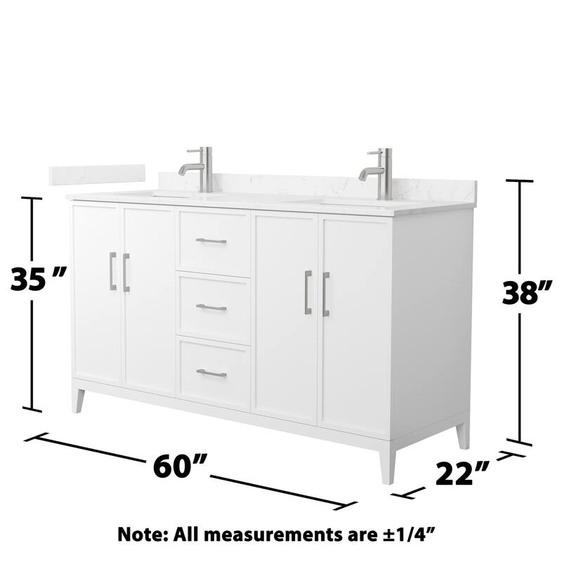 Wyndham Collection WCH717160D-VCA-UNSMXX Elan 60" Free Standing Double