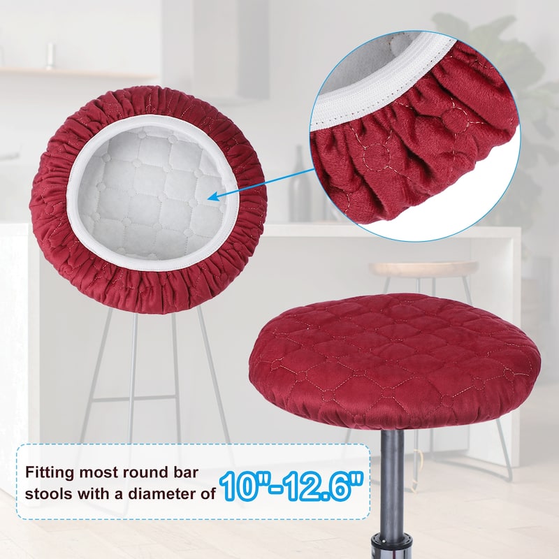 Bar Stool Cover, Elastic Bar Stool Seat Covers for 10"-13" Chair