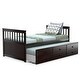 preview thumbnail 2 of 34, Costway Twin Captain's Bed Bunk Bed Alternative w/ Trundle & Drawers
