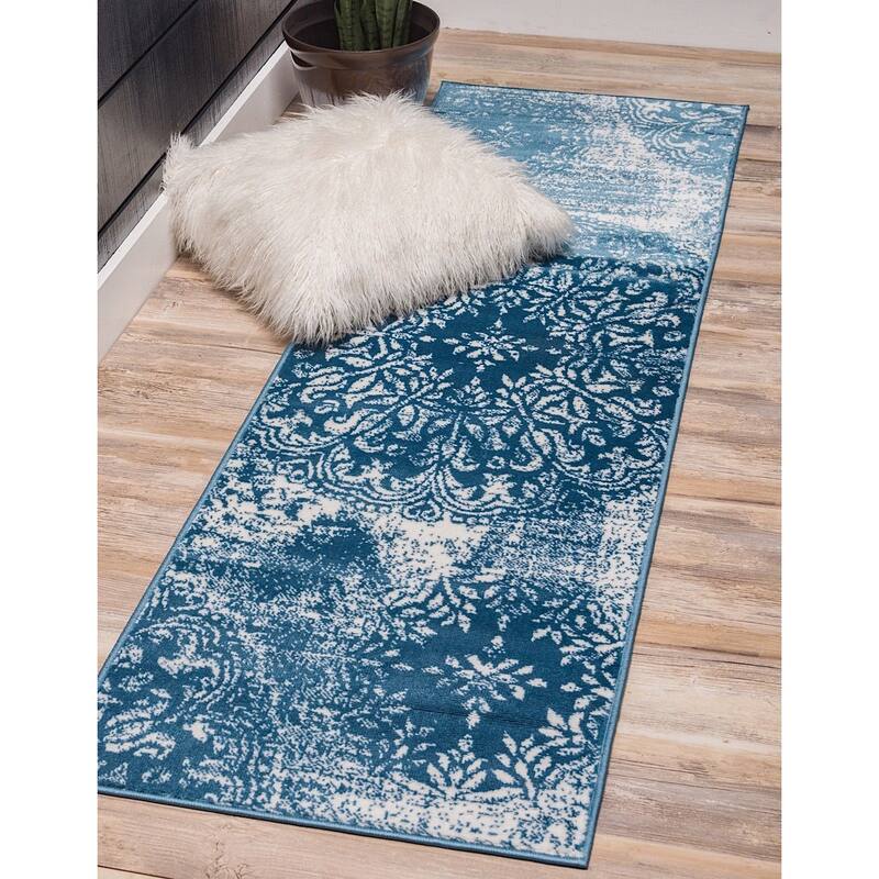Transitional Fredo Collection Area Rug - 2'x9'10" - Blue