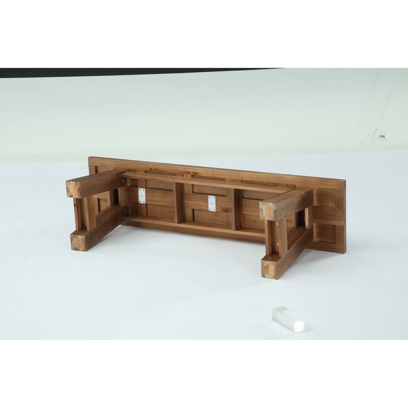 55" Farmhouse Long Bench for Entryway, Dining Room, Hallway