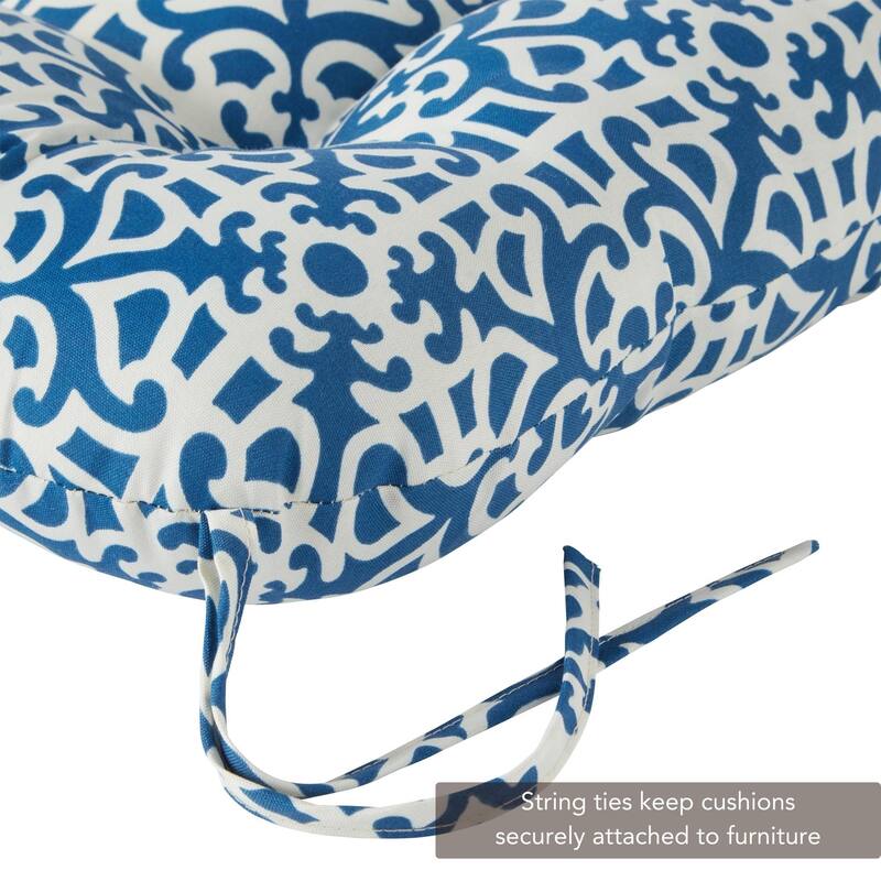Greendale 21 x 42-inch Outdoor Indigo Seat/Back Chair Cushion (Set of 2) (Cushions Only)