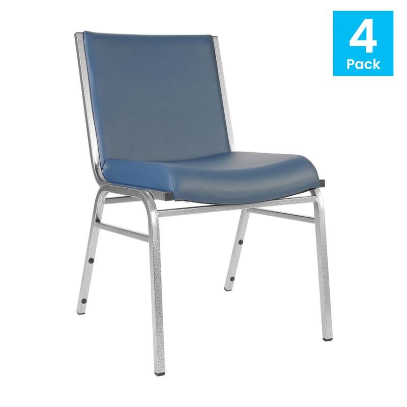 4 Pack Heavy Duty Stack Chair - 21"D x 19.75"W x 31.25"H
