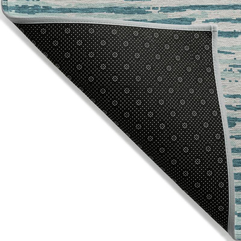 HomeRoots Striped Transitional Rectangle Outdoor Rug