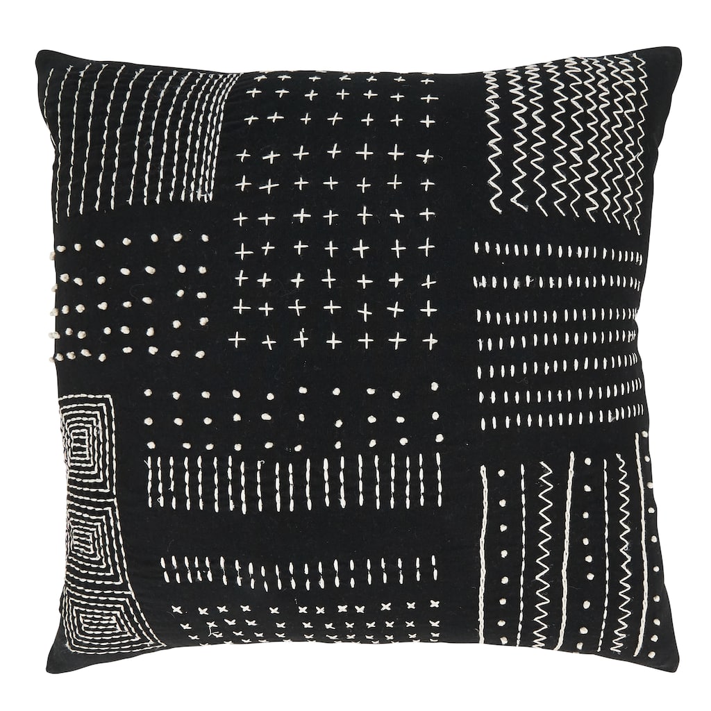 Tribal Treasures Embroidery Throw Pillow