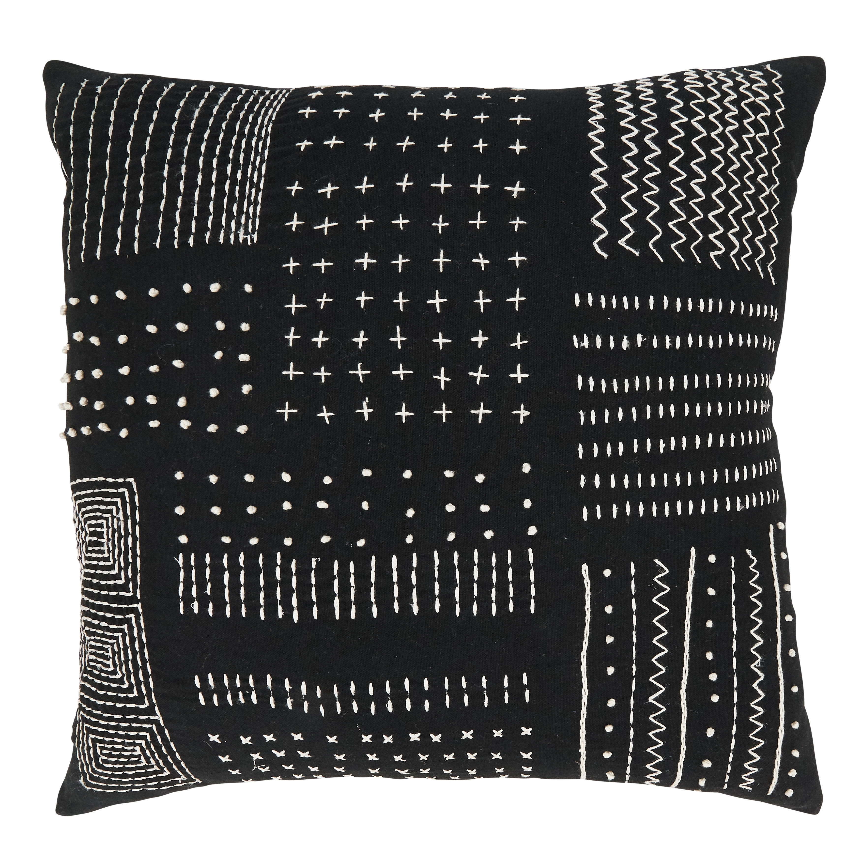 Saro Lifestyle Tribal Treasures Embroidery Throw Pillow