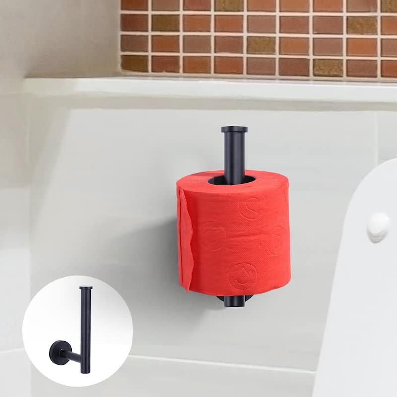 WOWOW Wall Mount Stainless Steel Single Arm Toilet Paper Holder