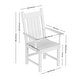 preview thumbnail 4 of 6, Laguna Hdpe All Weather Outdoor Patio Dining Set with Square Table, Arm Chairs (5-Piece Set)
