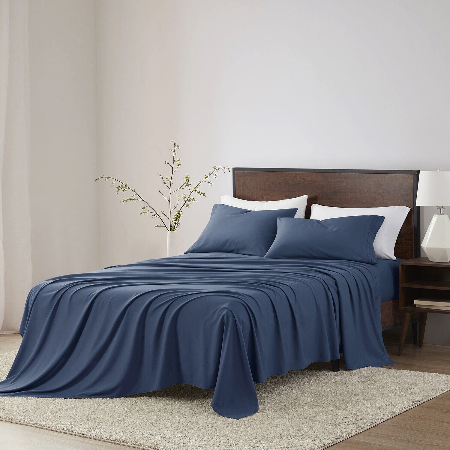 4 Pcs Deep Pocket Bed Sheets Set in King Size Bed Bath Beyond 39620756