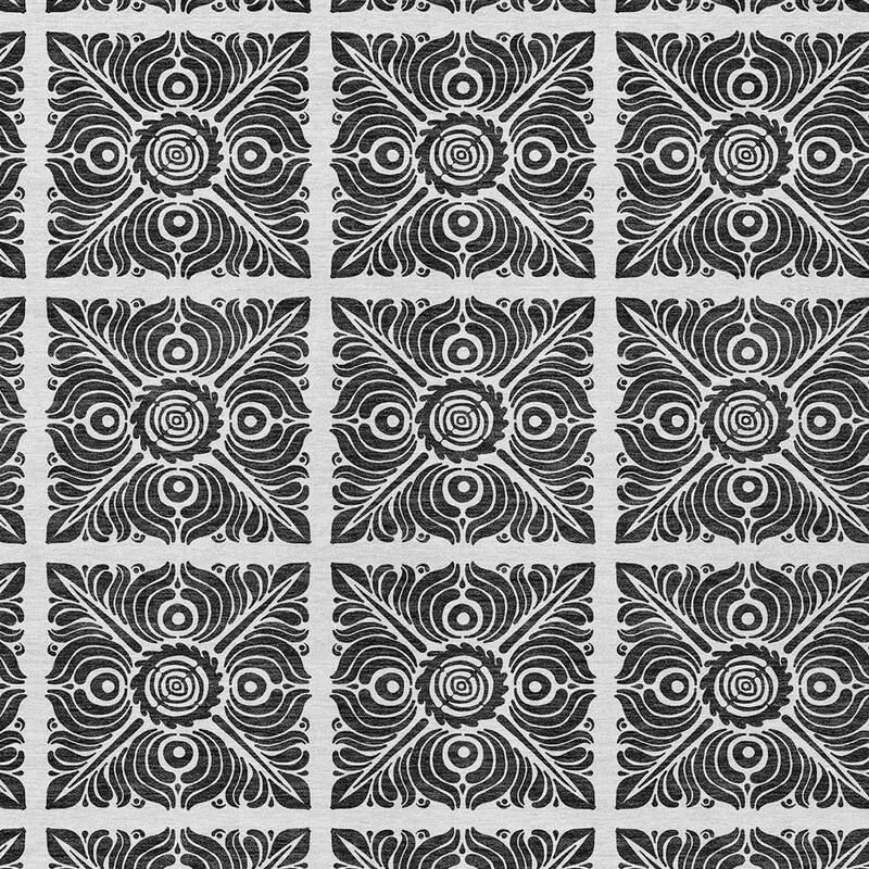 HomeRoots Medallion Transitional Rectangle Outdoor Rug