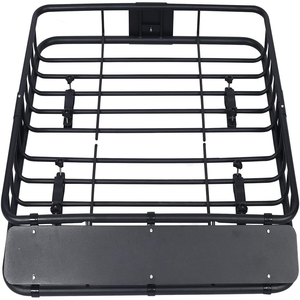 43in Rooftop Cargo Carrier Basket Motoring Roof Rack