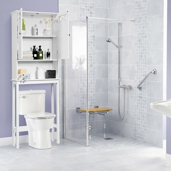 Shop 2 Door Over The Toilet Bathroom Storage Cabinet With