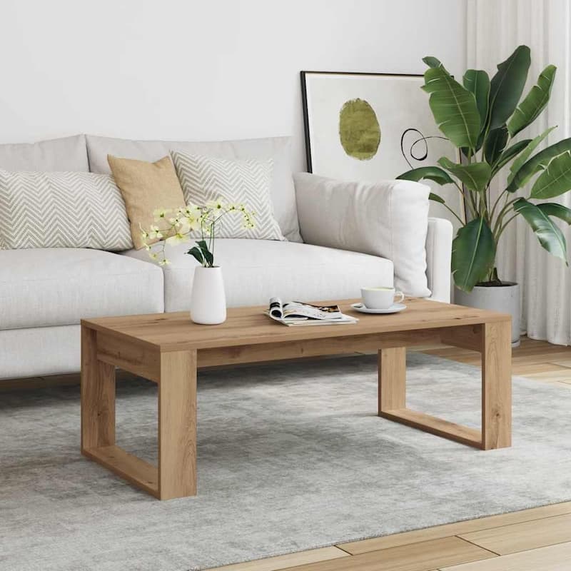 vidaXL Coffee Table Artisan Oak Engineered Wood Medium Durable