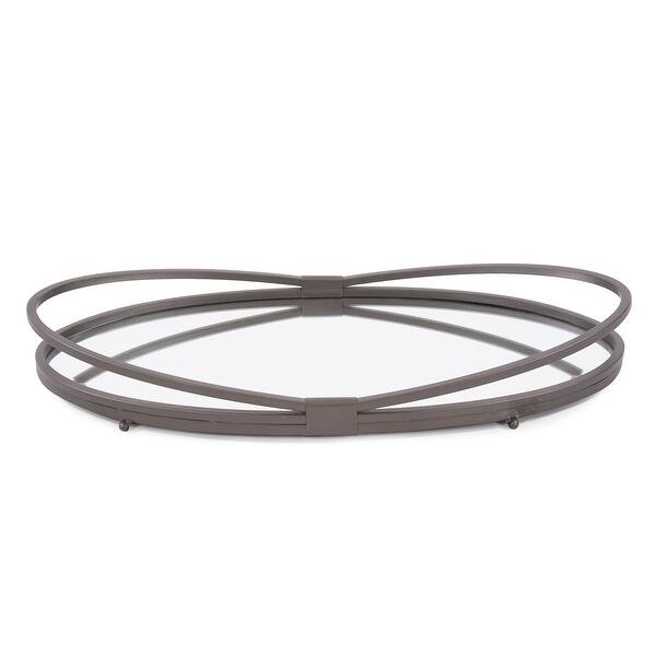 slide 2 of 5, Oval Iron Tray - 3H x 24W x 12D