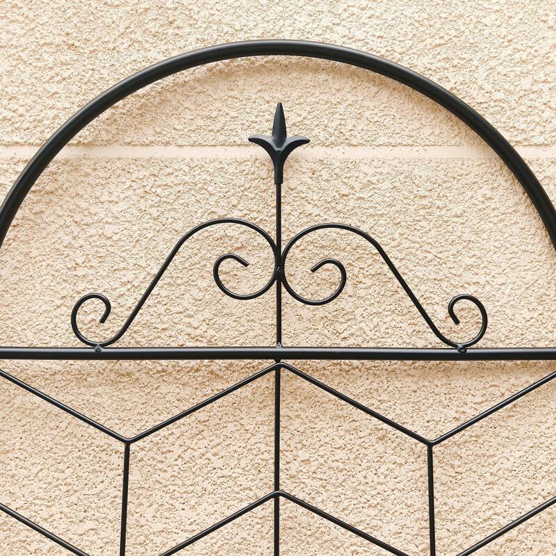 2 Pack Metal Garden Trellis 86.7in x 19.7in Rustproof Trellis