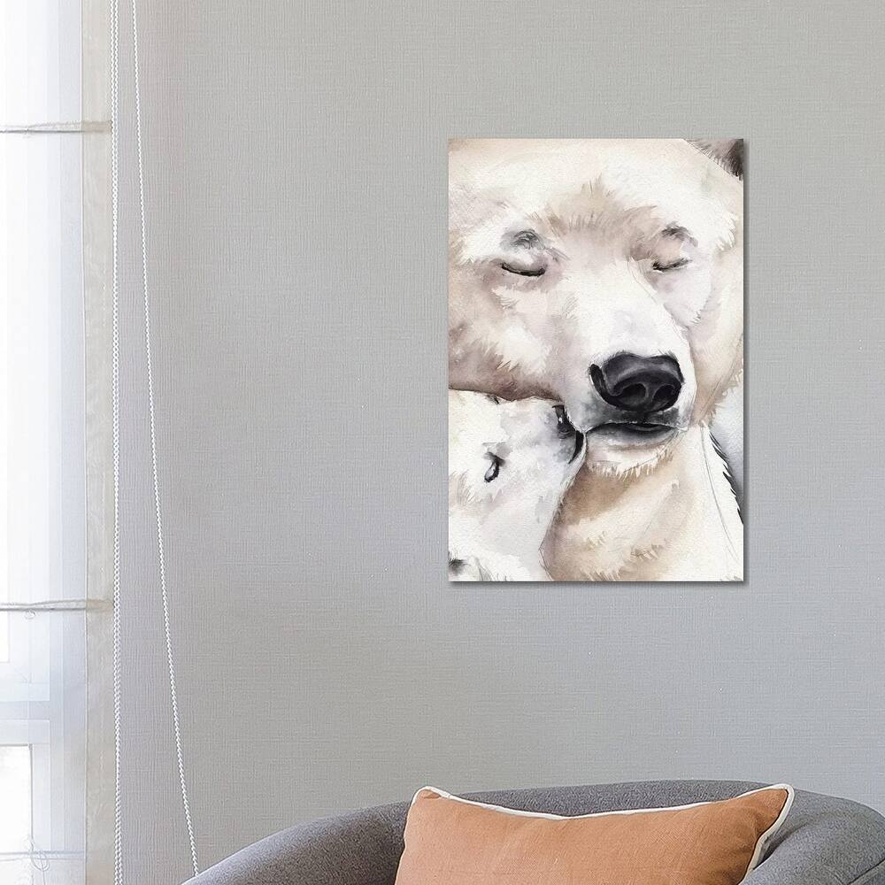 iCanvas "Polar Bear" by Kira Balan Canvas Print