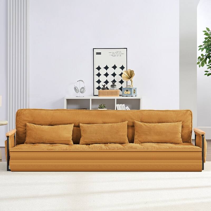 Mixoy Muti-Functional Folding Floor Sofa Bed,3-Seater,2-Seater,1-Seater Lazy Futon Sofa with 6 Position Adjustable Backrest