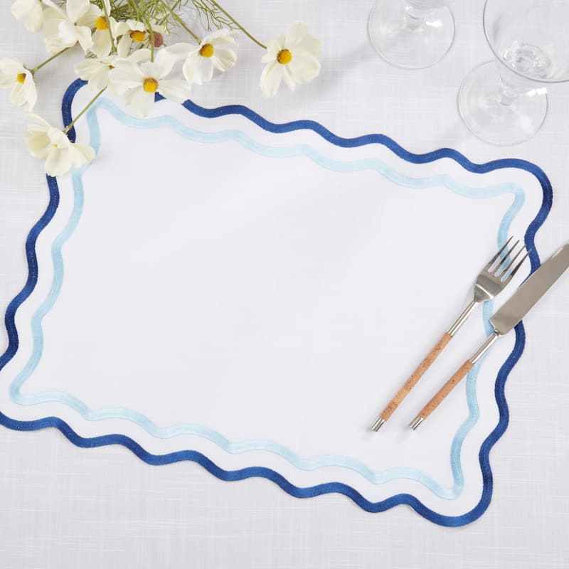 Eco Scallop Border Placemat (Set of 4)