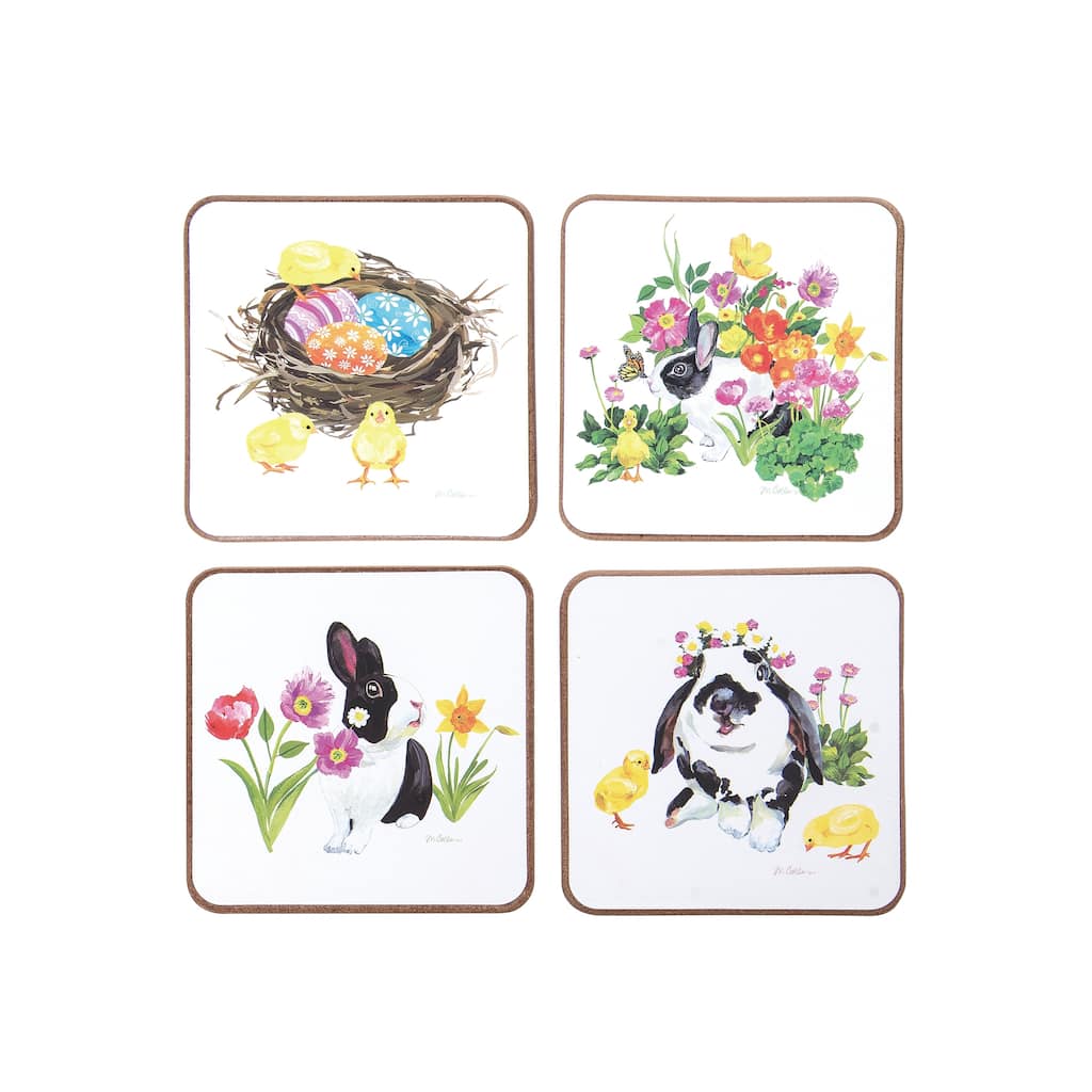 Easter Garden Coasters Set of 4 - Set of 4