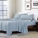 preview thumbnail 18 of 20, Home Essential Soft Microfiber Smart Sheet Storage Pocket Bedding Sheet Set Full - Blue Fog