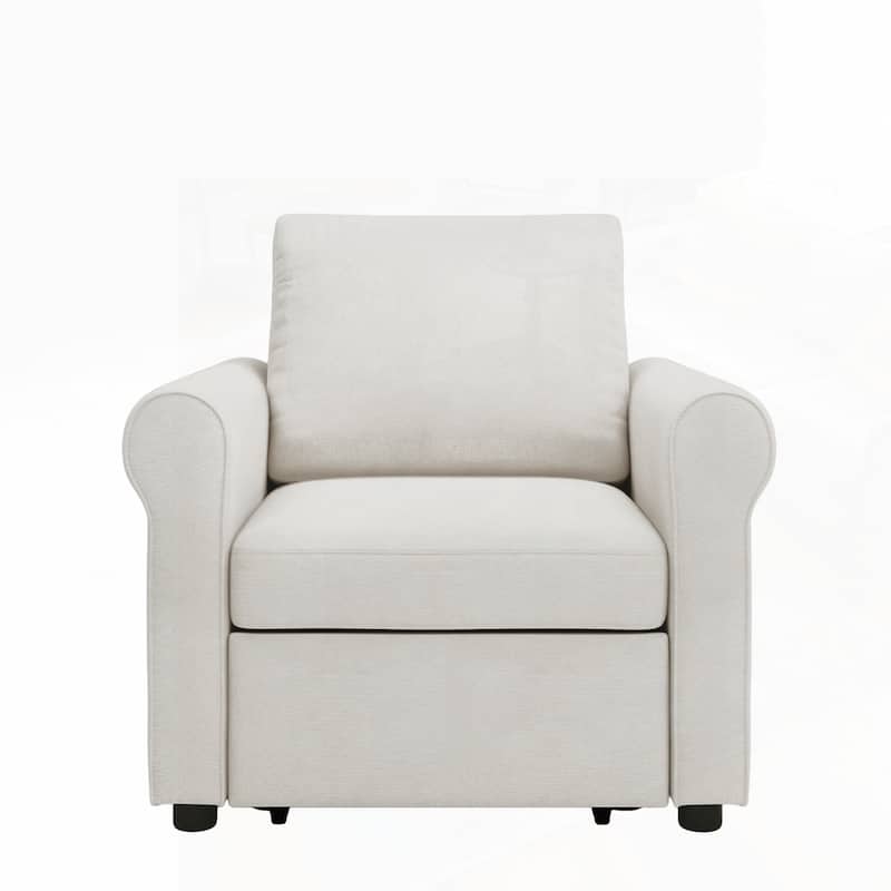 Convertible Sleeper Chair Bed with Adjust Backrest Into a Sofa