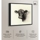 preview thumbnail 9 of 60, Darkness in Detail of Cow Canvas Animal Art Prints by Art Remedy