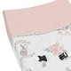 preview thumbnail 4 of 4, Sweet Jojo Designs Blush Pink Grey Woodland Boho Dream Catcher Arrow Gray Bunny Floral Girl Changing Pad Cover - Watercolor Rose