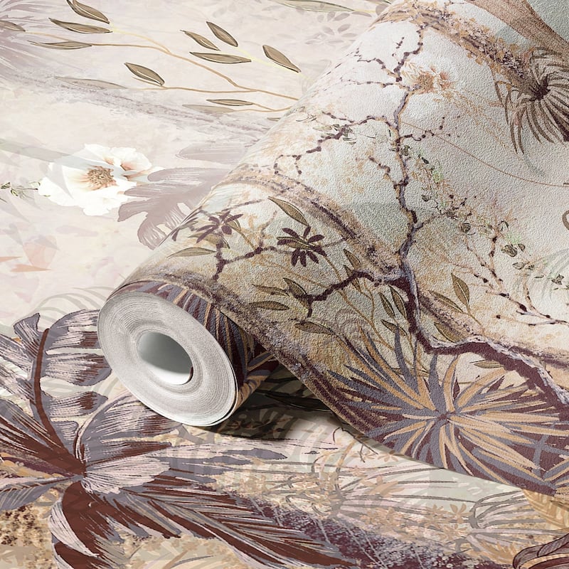 Mystical Tropical Rainforest Floral Wallpaper Mural