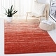 preview thumbnail 67 of 162, SAFAVIEH Adirondack Vera Modern Ombre Distressed Area Rug 4' Square - Orange/Grey